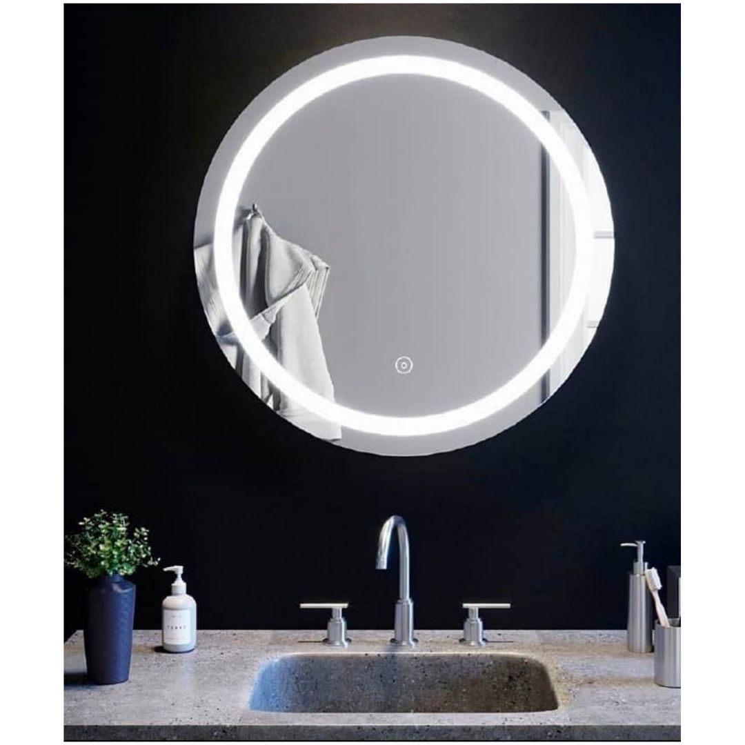 espejo touch con luz led roma redondo 60 cm - Ruco Hogar