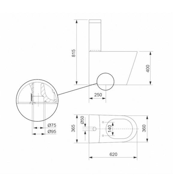 inodoro largo paris deposito tapa bidet ruco hogar - Image 2