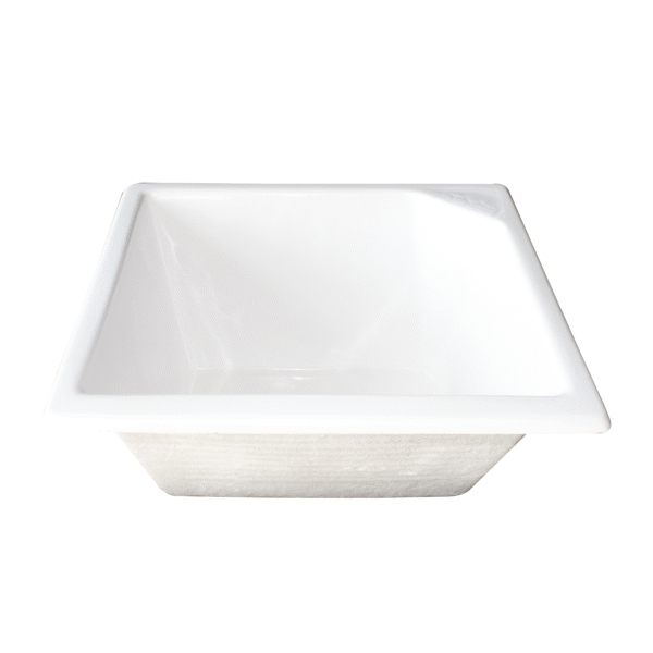 PILETA DE FIBRA SIN MESADA 50X40 BLANCA - Image 2
