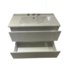 VANI COLG 100 BLANCO LAQUEADO 2 CAJONES C/ MESADA MARAL LOZA 100X46 - Image 2