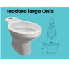Inodoro largo Onix con deposito y tapa plastica Pringles San Luis - Image 2