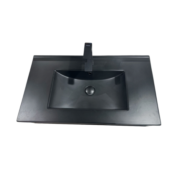 mesada maral loza 80cm negra ruco hogar