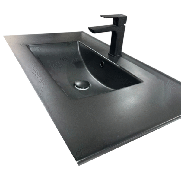 mesada maral loza 80cm negra ruco hogar - Image 3