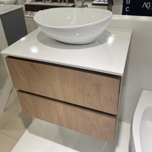 vanitory kendal 60 cm con tapa marmolina blanca - Image 2